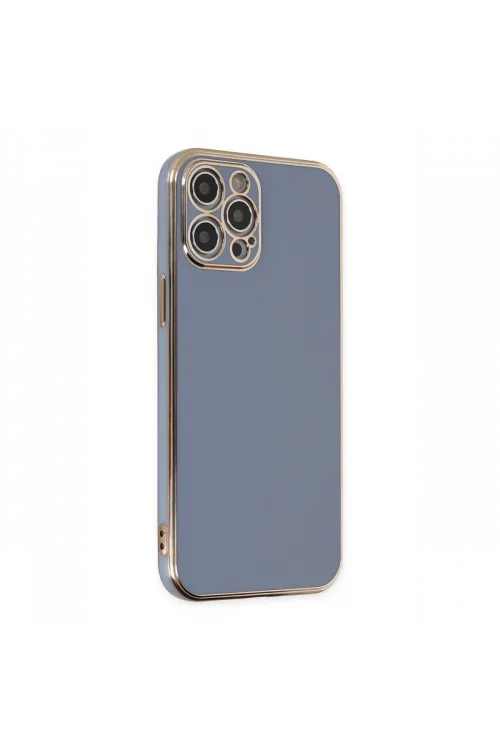 Apple iPhone 12 Pro Kılıf Volet Silikon - Mavi