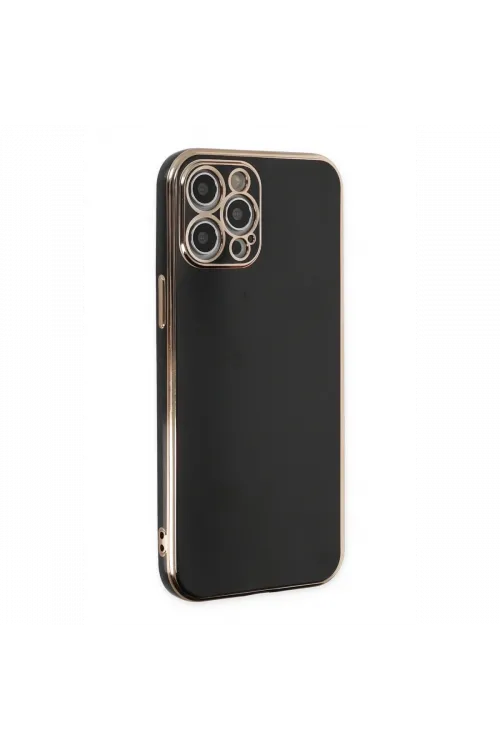 Apple iPhone 12 Pro Kılıf Volet Silikon - Siyah