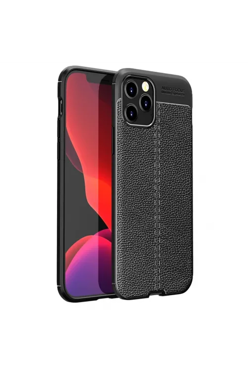 Apple İphone 12 Pro Max Kılıf Auto Focus Kapak - Siyah