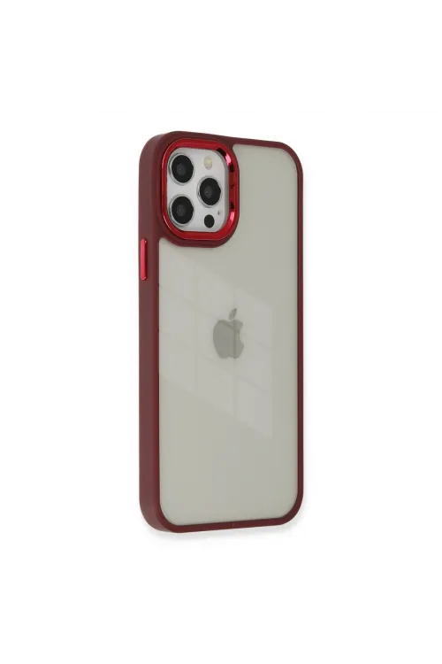 Apple İphone 12 Pro Max Kılıf Dora Kapak - Kırmızı
