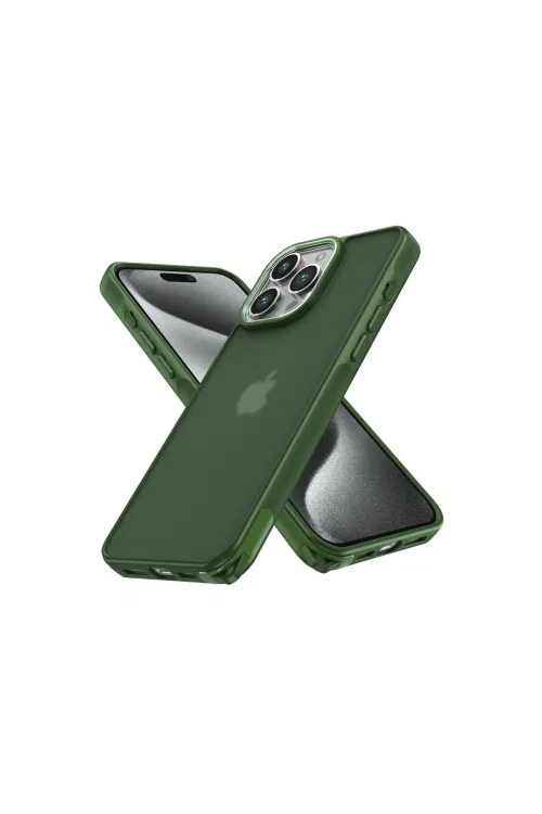 Apple İphone 12 Pro Max Kılıf Elegant Kapak - Yeşil