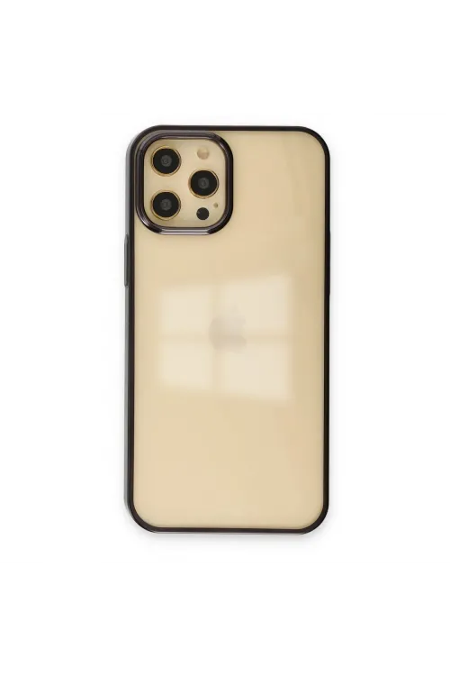 Apple İphone 12 Pro Max Kılıf Element Silikon - Siyah
