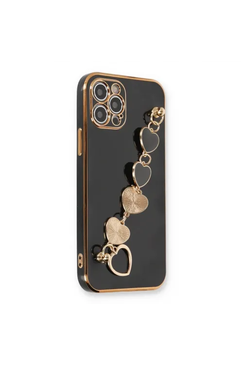 Apple İphone 12 Pro Max Kılıf Esila Silikon - Siyah