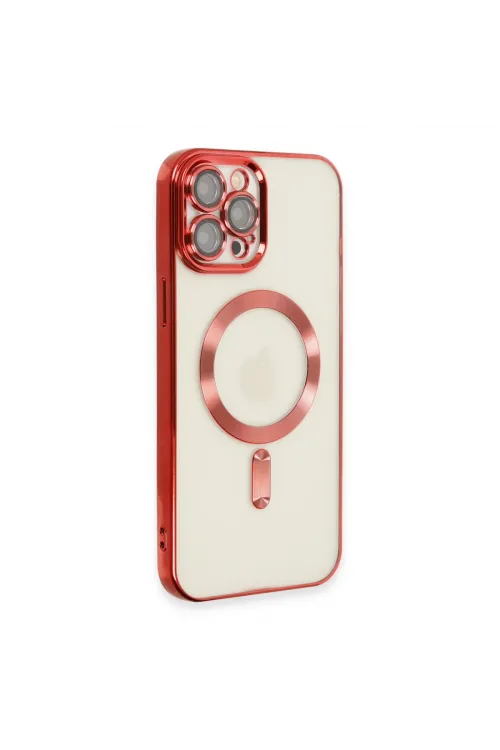 Apple İphone 12 Pro Max Kılıf Kross Magneticsafe Kapak - Kırmızı