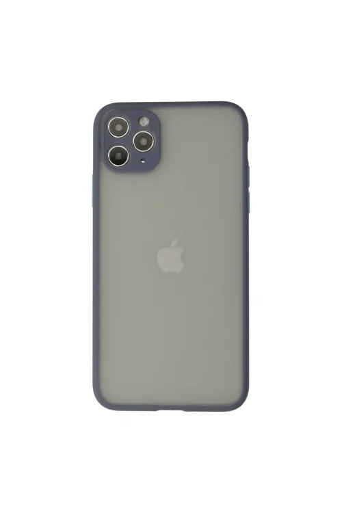 Apple İphone 12 Pro Max Kılıf Montreal Silikon Kapak - Gri