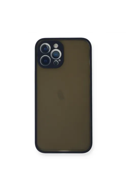 Apple İphone 12 Pro Max Kılıf Montreal Silikon Kapak - Lacivert