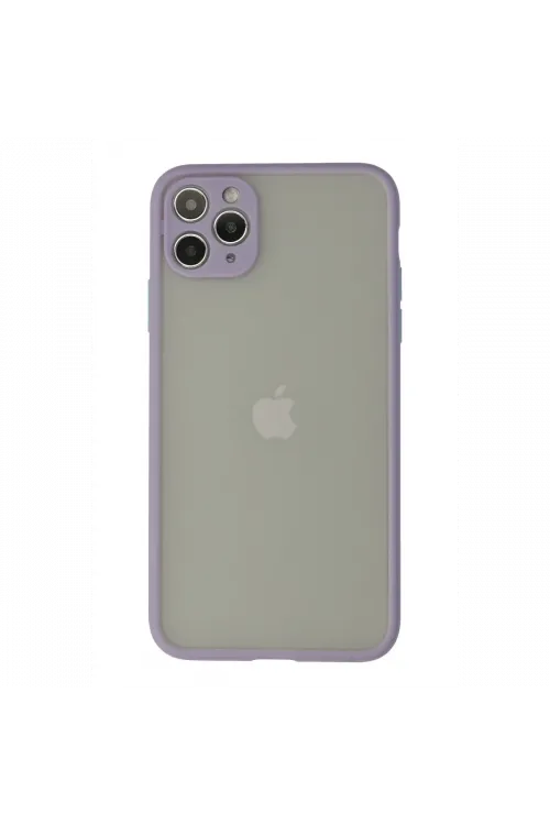 Apple iPhone 12 Pro Max Kılıf Montreal Silikon Kapak - Mor