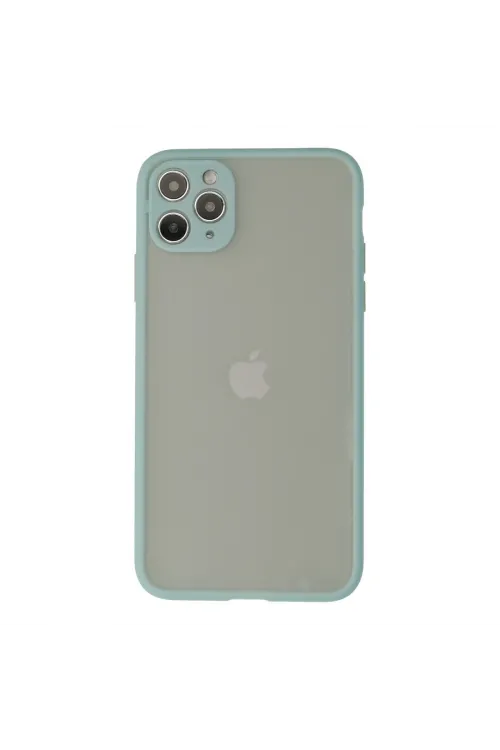 Apple İphone 12 Pro Max Kılıf Montreal Silikon Kapak - Turkuaz