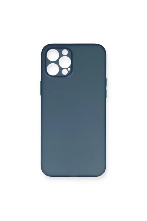 Apple İphone 12 Pro Max Kılıf Pp Ultra İnce Kapak - Mavi