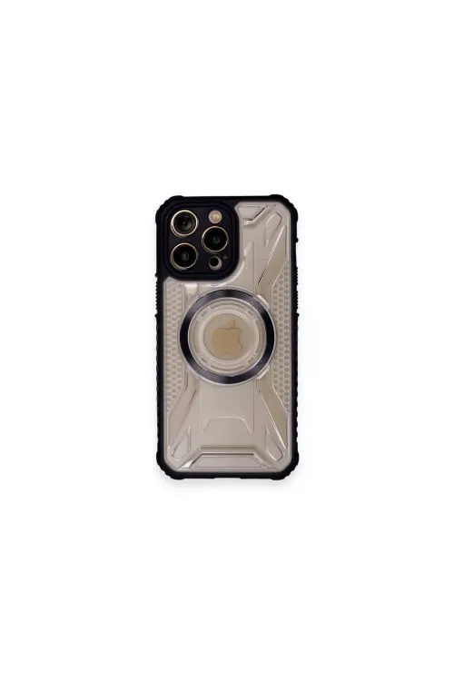 Apple İphone 12 Pro Max Kılıf Prag Magneticsafe Kapak - Siyah