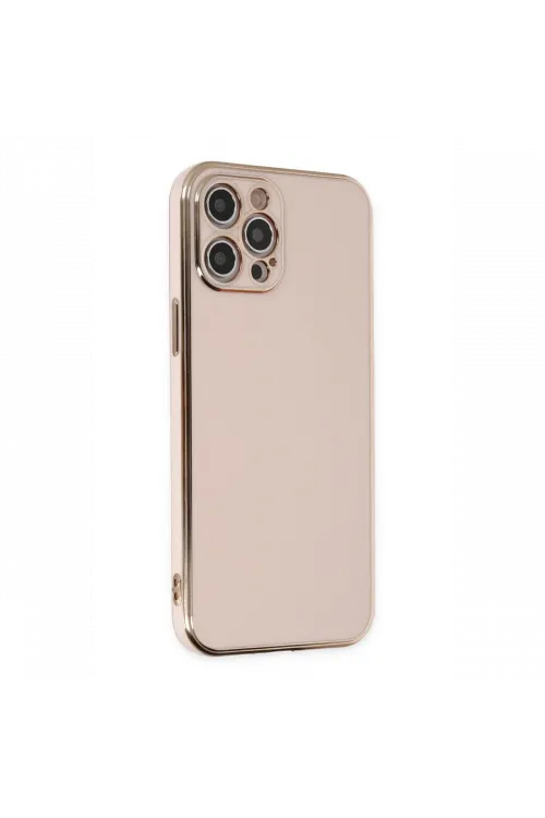 Apple iPhone 12 Pro Max Kılıf Volet Silikon - Pembe