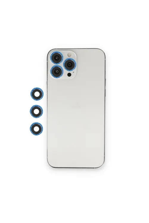 Apple İphone 12 Pro Shine Kamera Lens - Mavi