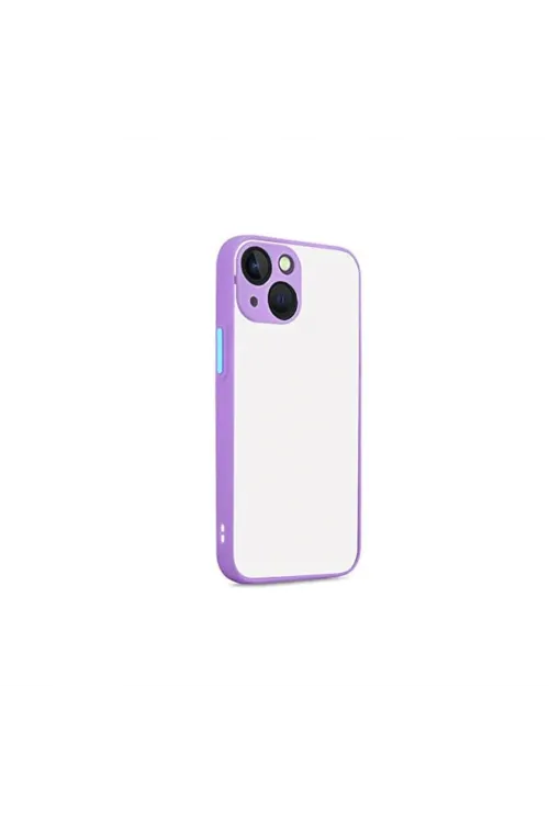 Apple İphone 13 Kılıf Montreal Silikon Kapak - Mor