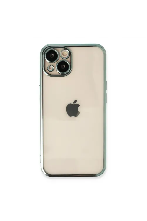 Apple İphone 13 Kılıf Razer Lensli Silikon - Yeşil