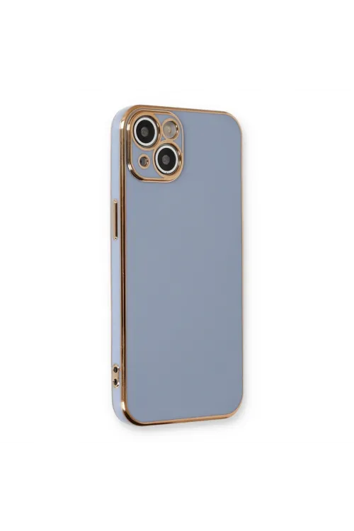 Apple İphone 13 Kılıf Volet Silikon - Mavi