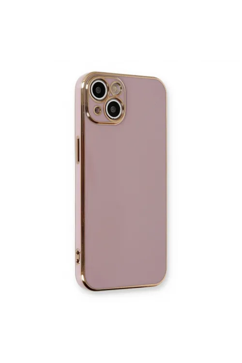 Apple İphone 13 Kılıf Volet Silikon - Mor