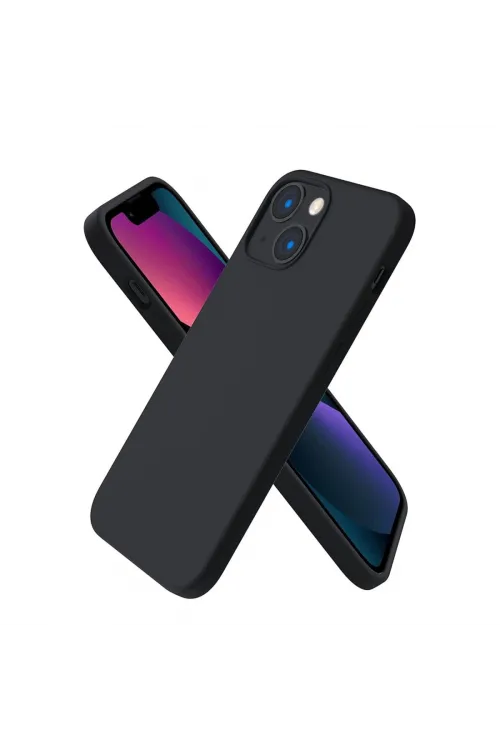 Apple İphone 13 Mini Kılıf First Silikon - Siyah
