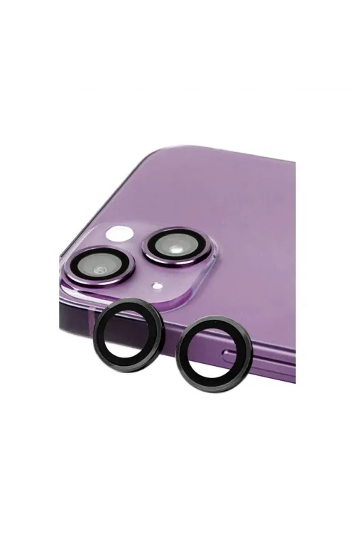 Apple İphone 13 Mini Raze Metal Kamera Lens - Siyah
