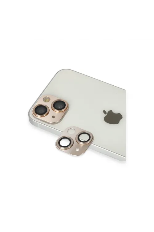 Apple İphone 13 Pers Alüminyum Kamera Lens - Gold