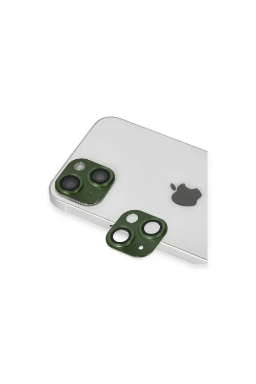 Apple İphone 13 Pers Alüminyum Kamera Lens - Yeşil