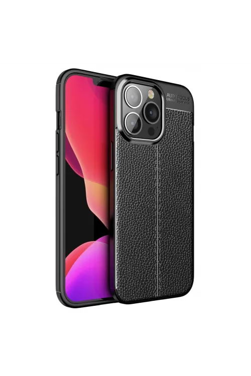 Apple İphone 13 Pro Kılıf Auto Focus Kapak - Siyah