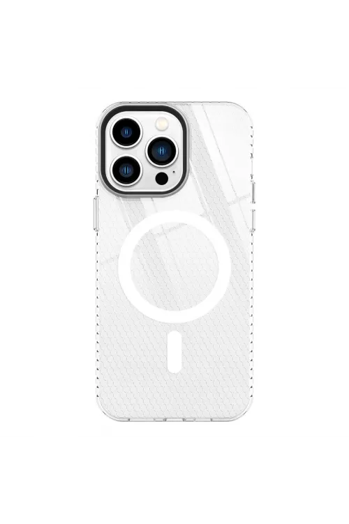 Apple İphone 13 Pro Kılıf Beta Magneticsafe Silikon - Şeffaf