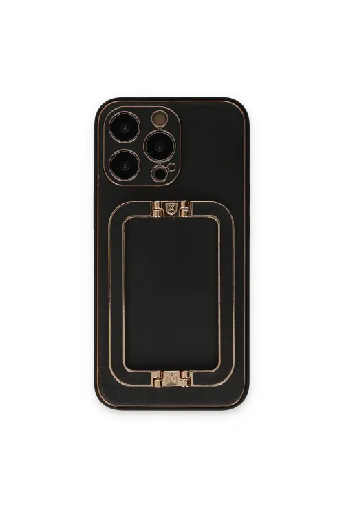 Apple İphone 13 Pro Kılıf Coco Elit Kapak - Siyah