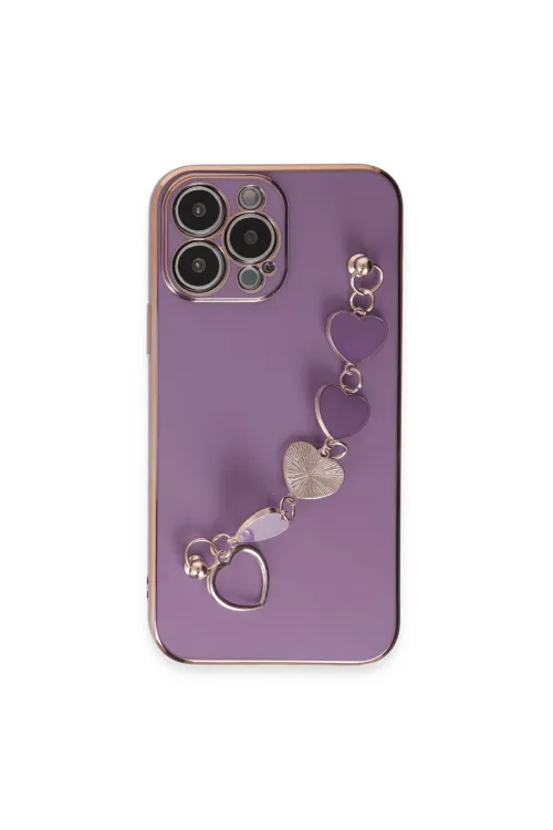 Apple İphone 13 Pro Kılıf Esila Silikon - Mor