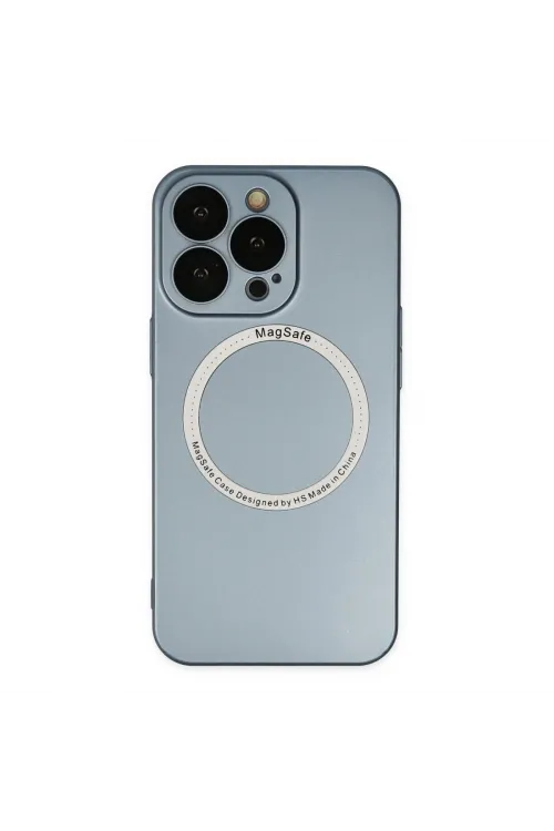 Apple İphone 13 Pro Kılıf Jack Magneticsafe Lens Silikon - Sierra Blue