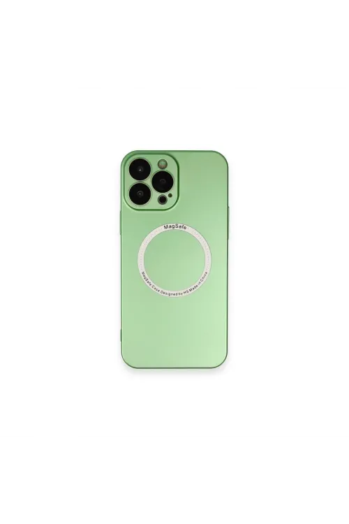 Apple İphone 13 Pro Kılıf Jack Magneticsafe Lens Silikon - Yeşil