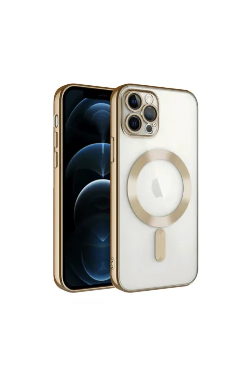 Apple İphone 13 Pro Kılıf Kross Magneticsafe Kapak - Gold