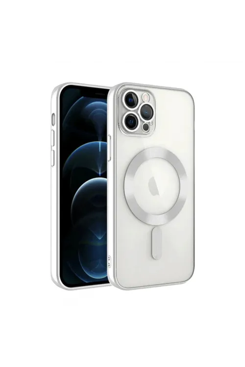 Apple İphone 13 Pro Kılıf Kross Magneticsafe Kapak - Gümüş