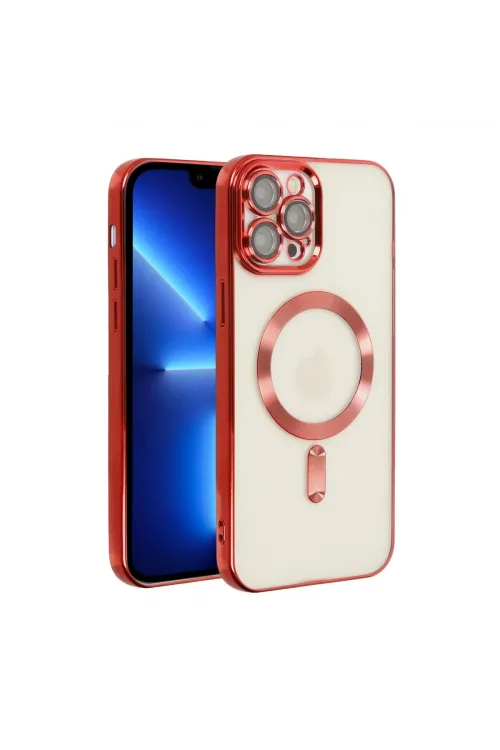 Apple İphone 13 Pro Kılıf Kross Magneticsafe Kapak - Kırmızı