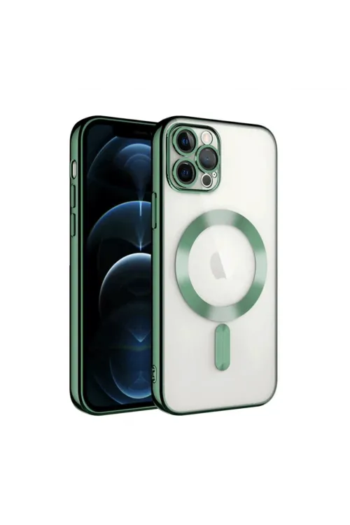 Apple İphone 13 Pro Kılıf Kross Magneticsafe Kapak - Koyu Yeşil