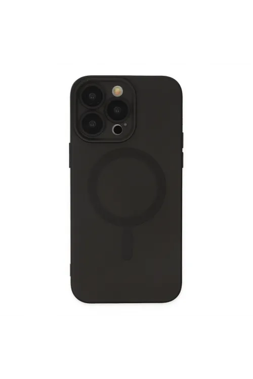 Apple İphone 13 Pro Kılıf Moshi Lens Magneticsafe Silikon - Siyah