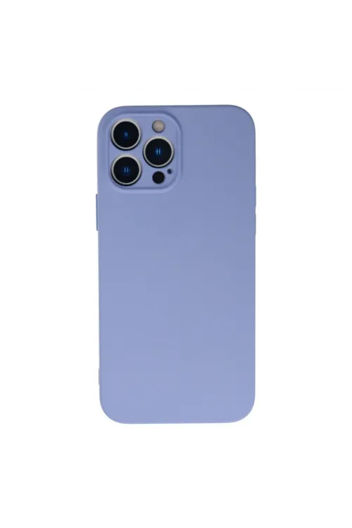 Apple İphone 13 Pro Kılıf Nano İçi Kadife Silikon - Lila