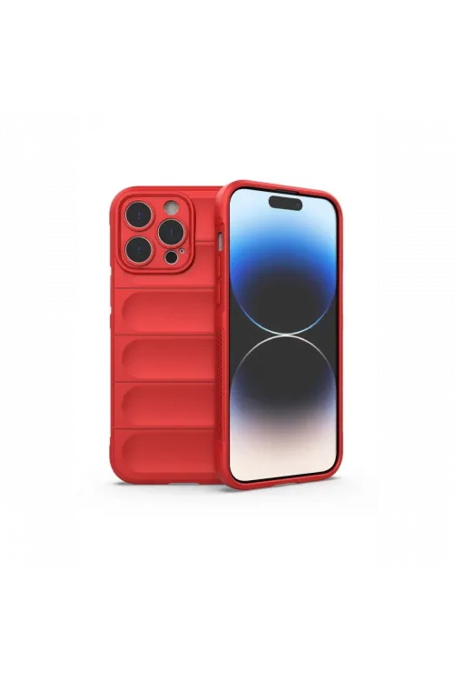 Apple iPhone 13 Pro Kılıf Optimum Silikon - Kırmızı