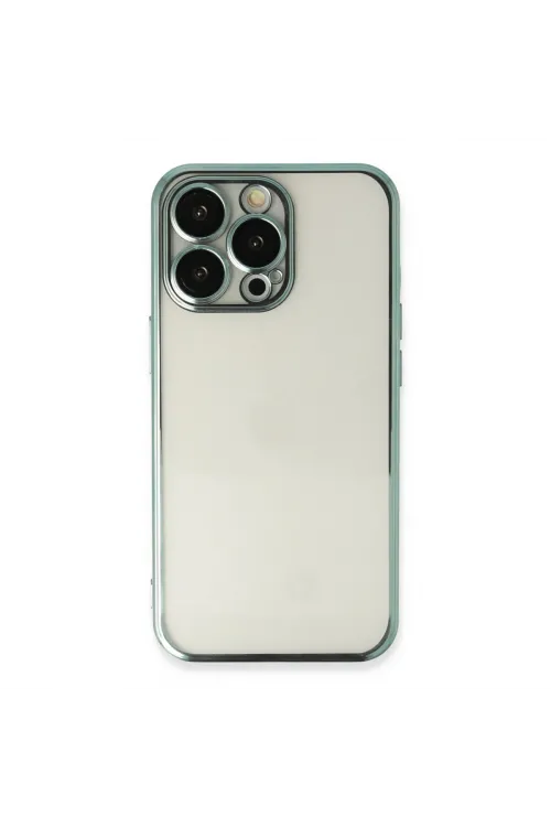 Apple İphone 13 Pro Kılıf Razer Lensli Silikon - Yeşil