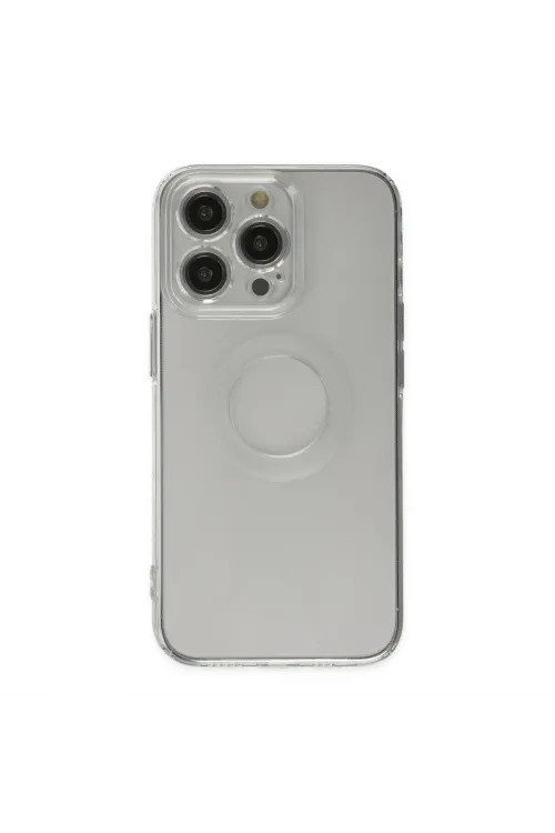 Apple İphone 13 Pro Kılıf Santa Lens Silikon - Şeffaf