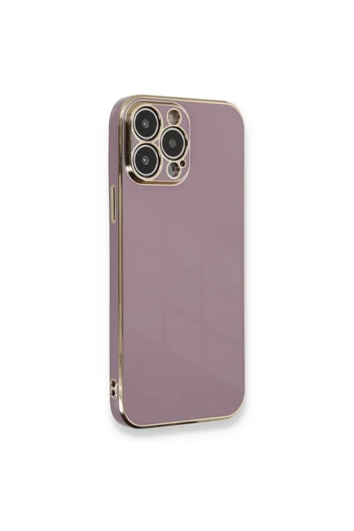 Apple İphone 13 Pro Kılıf Volet Silikon - Mor