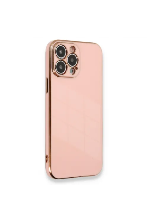 Apple İphone 13 Pro Kılıf Volet Silikon - Pembe