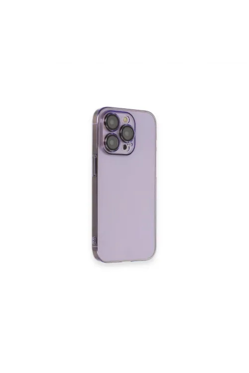 Apple İphone 13 Pro Max Kılıf Armada Lensli Kapak - Lila
