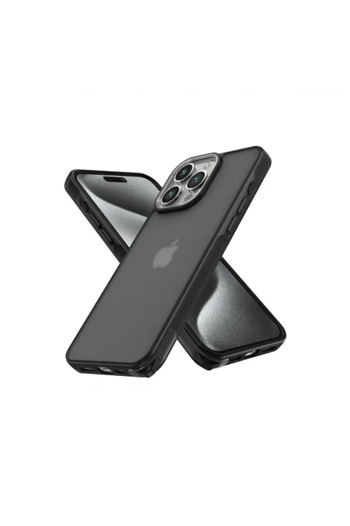 Apple İphone 13 Pro Max Kılıf Elegant Kapak - Siyah