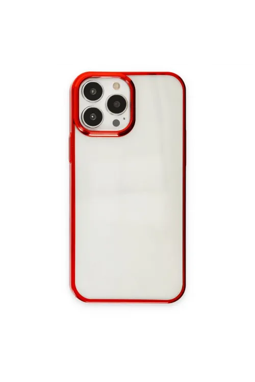 Apple İphone 13 Pro Max Kılıf Element Silikon - Kırmızı
