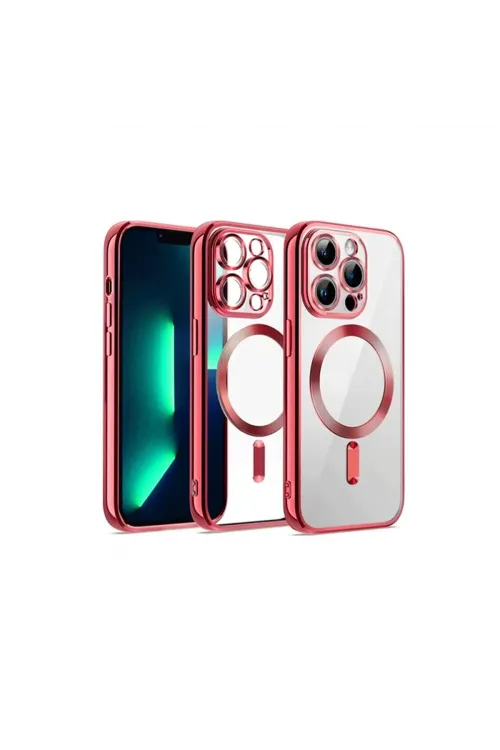 Apple İphone 13 Pro Max Kılıf Kross Magneticsafe Kapak - Kırmızı
