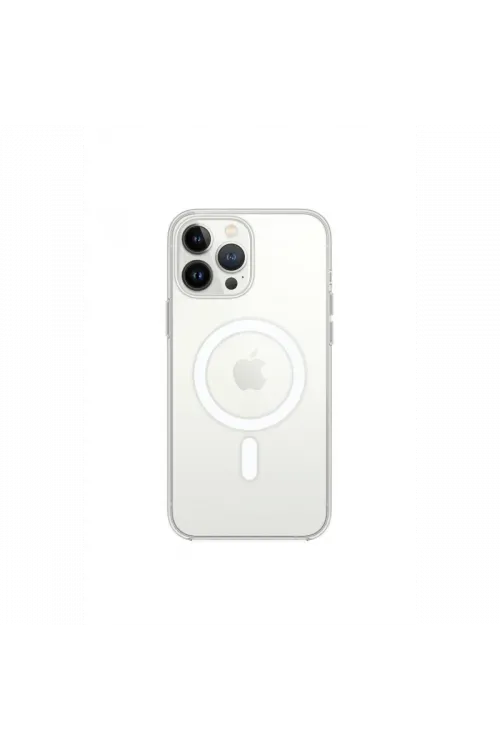 Apple iPhone 13 Pro Max Kılıf Magneticsafe Şeffaf Silikon - Şeffaf