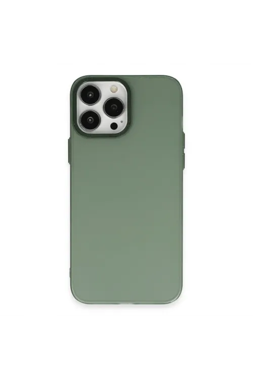 Apple İphone 13 Pro Max Kılıf Modos Metal Kapak - Koyu Yeşil