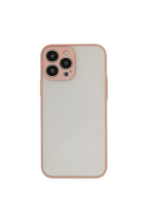 Apple İphone 13 Pro Max Kılıf Montreal Silikon Kapak - Pembe