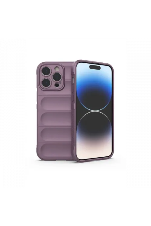 Apple iPhone 13 Pro Max Kılıf Optimum Silikon - Mor
