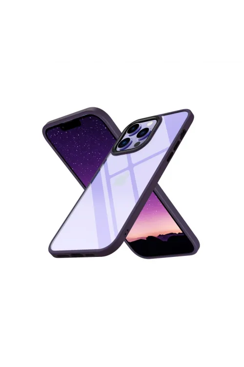 Apple İphone 13 Pro Max Kılıf Power Silikon - Mor